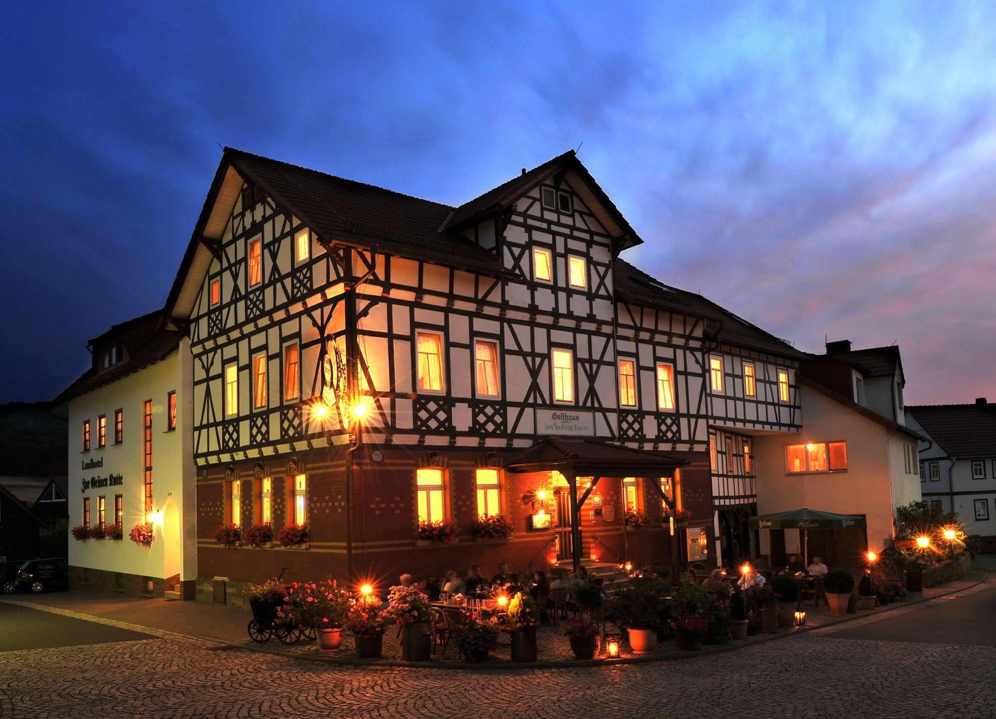 Landhotel Zur Gruenen Kutte Bernshausen Экстерьер фото